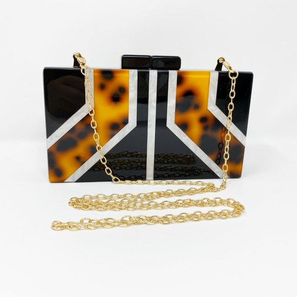 Acrylic Party Box in Geometric Tortoise - Picture 9 of 12